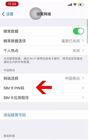 福山苹果14维修网分享如何给iPhone14的SIM卡设置密码 