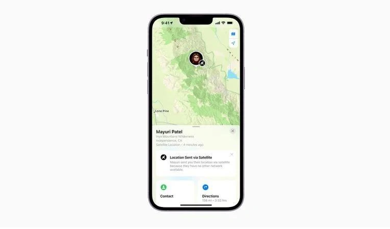 福山苹果14维修分享iPhone14系列中 FindMy功能通过卫星分享位置方法教程 